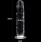 Consolador transparente Lovetoy Flawless  de 7.0'' - Miniatura 2