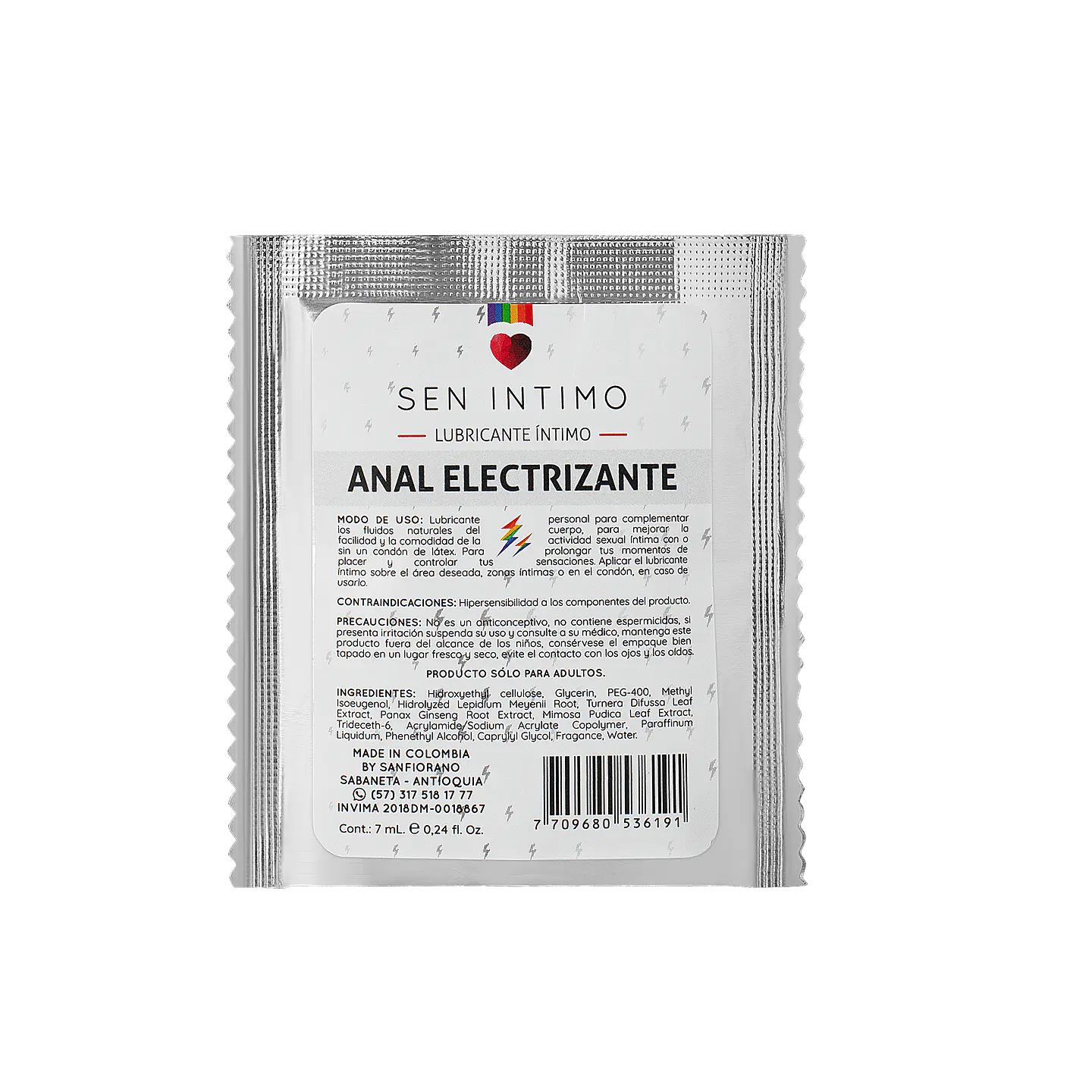 Lubricante estimulante Anal Íntimo Electrizante - A Base de Agua 30ml 5