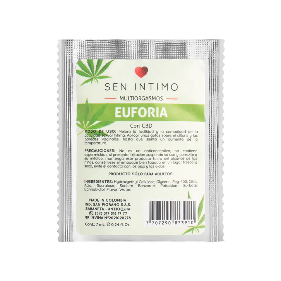 Multiorgasmos Euforia Sachet X 7 Ml Sen Intimo 1