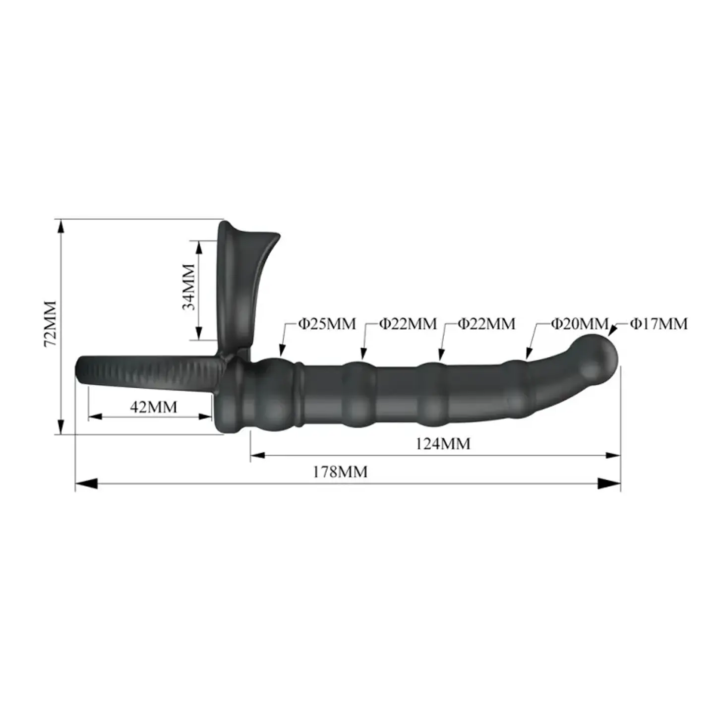 DILDO PARA DOBLE PENTRACIÓN 