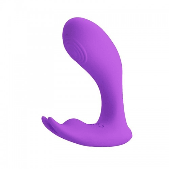 Idabelle Vibrador Dual con Control Remoto - Morado