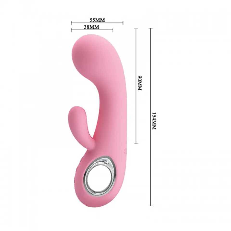 Chris Vibrador Recargable Triple Motor - Rosa 2