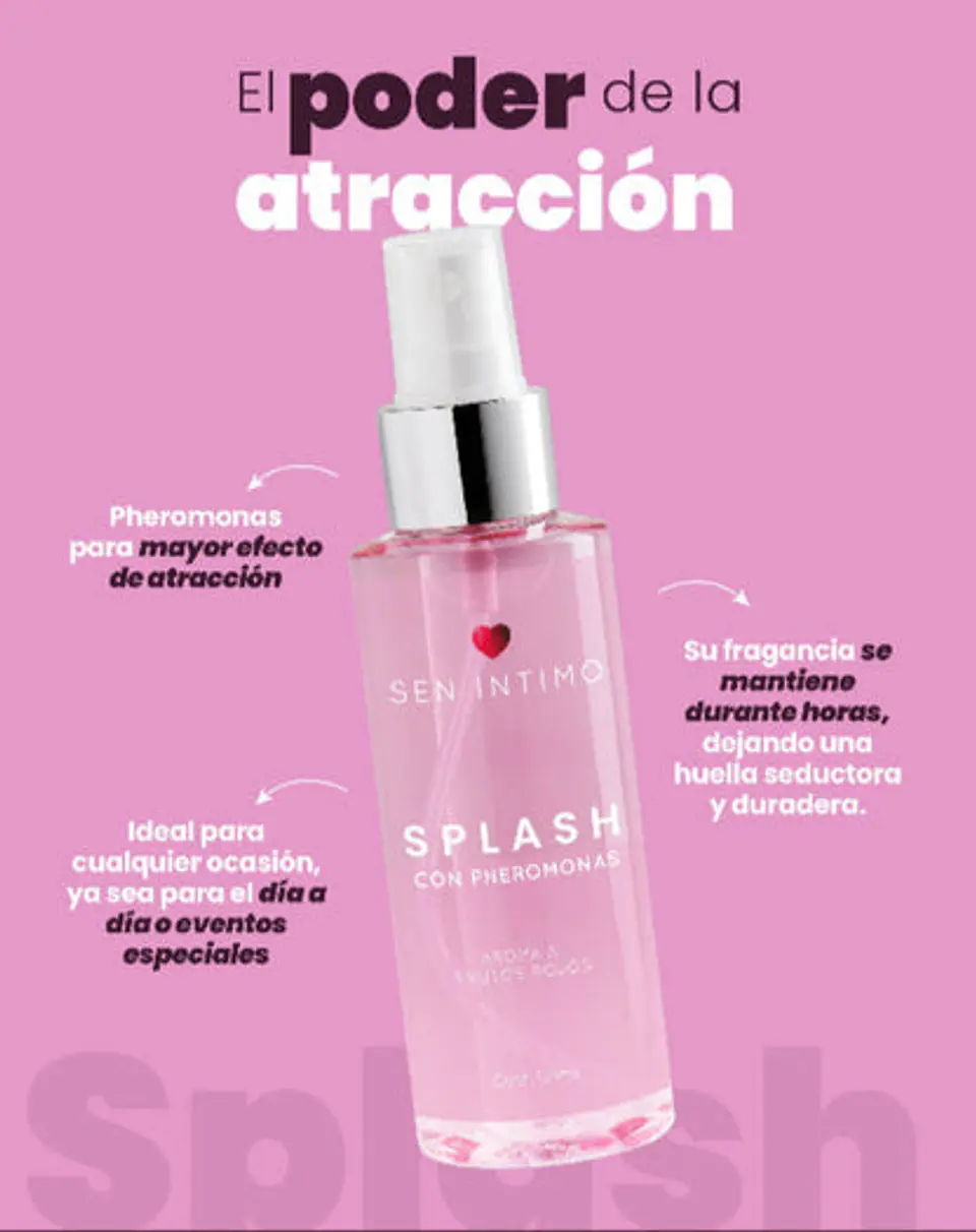 Pack Feromona Crema corporal + Splash frutos rojos Bolsa de REGALO 5