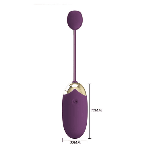 Abner Huevo Vibrador con APP - Morado /  BLUETOOTH