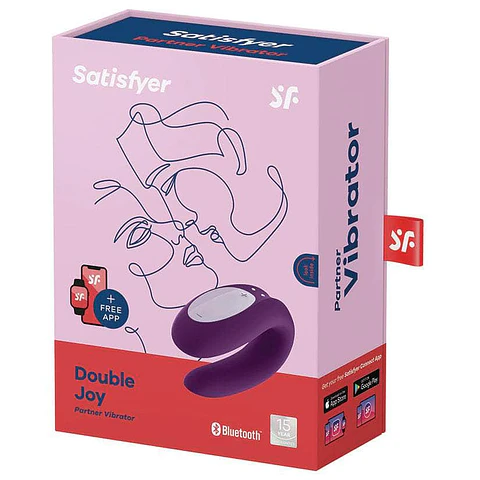 Vibrador Satisfyer Double Joy c/ APP  Bluetooth