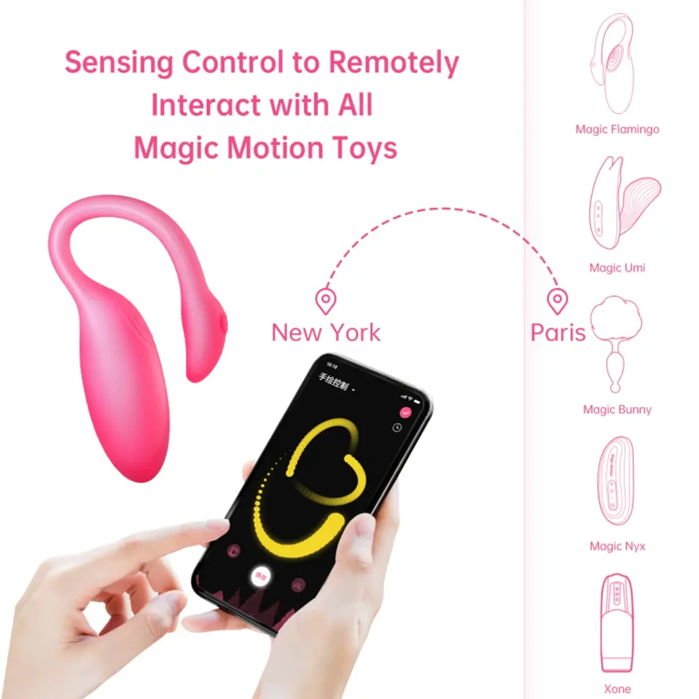 Vibrador Flamingo Max MagicMotion  Bluetooth 7