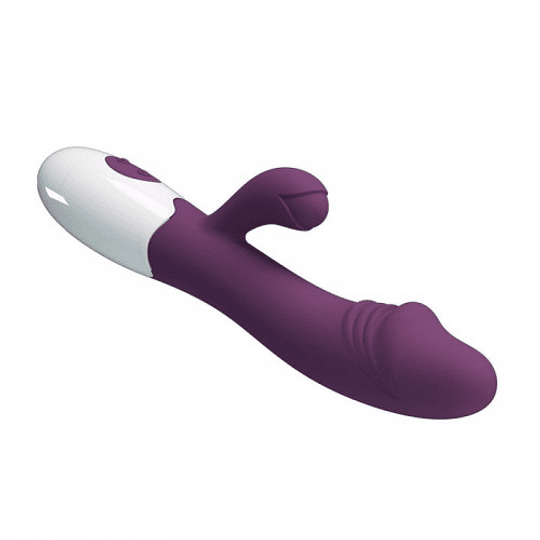Snappy Vibrador de Doble Estimulación - Burdeo