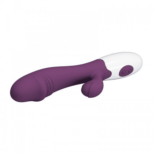 Snappy Vibrador de Doble Estimulación - Burdeo