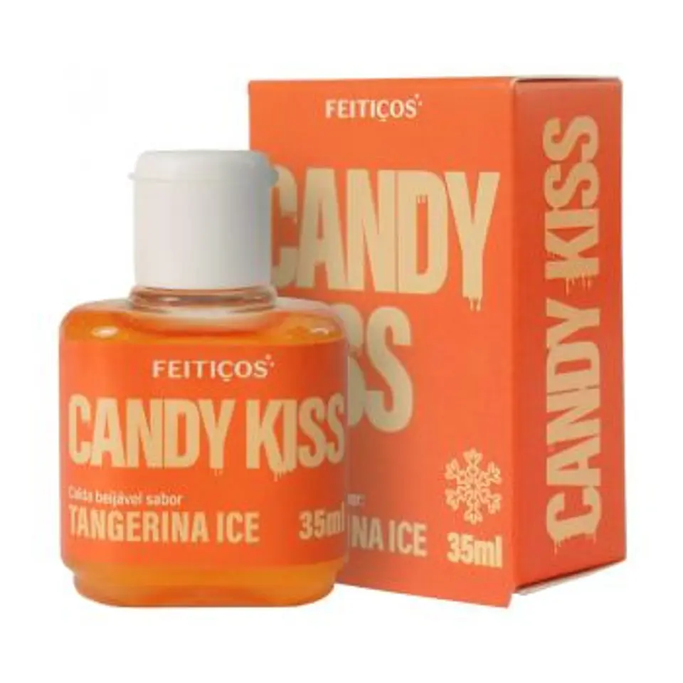 LUBRICANTE COMESTIBLE CANDY KISS - MANDARINA ICE 35ml 1