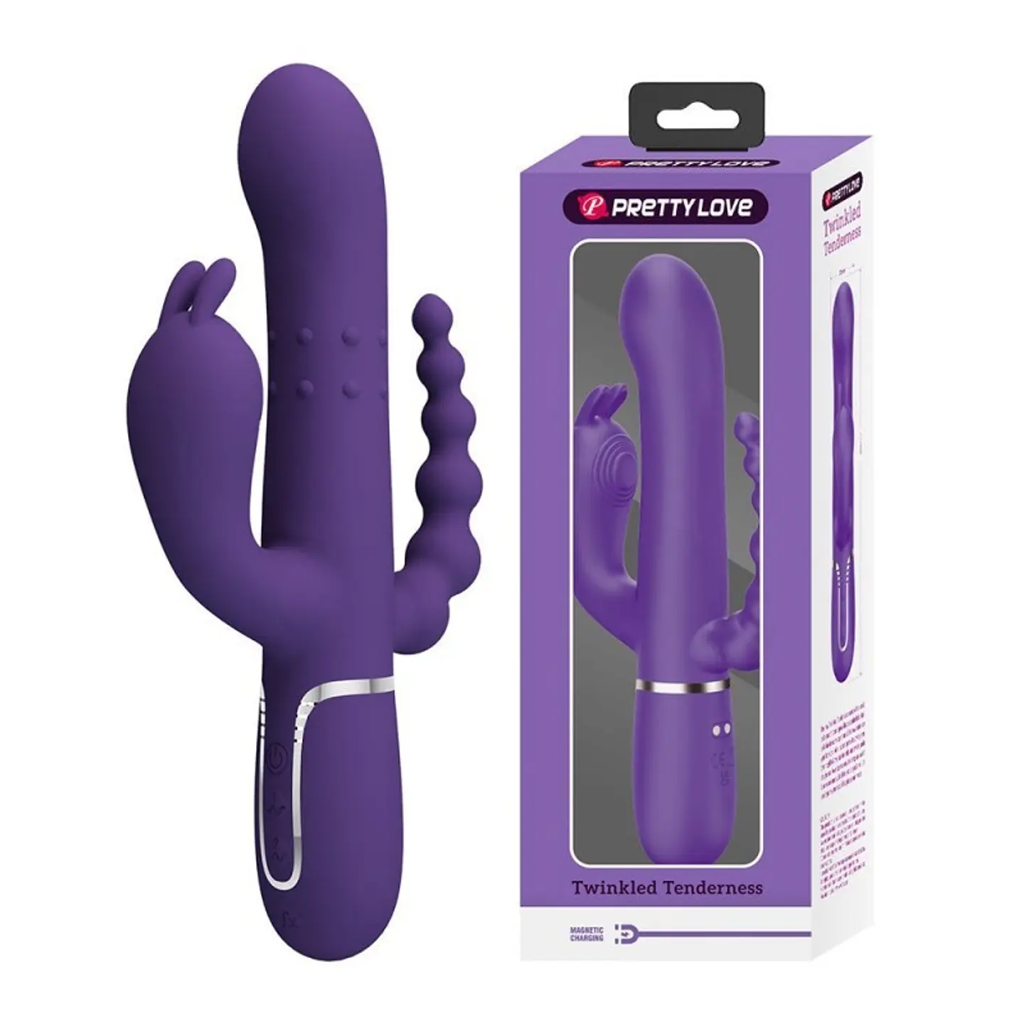 Cammy Vibrador Triple 4 en 1 Recargable 1