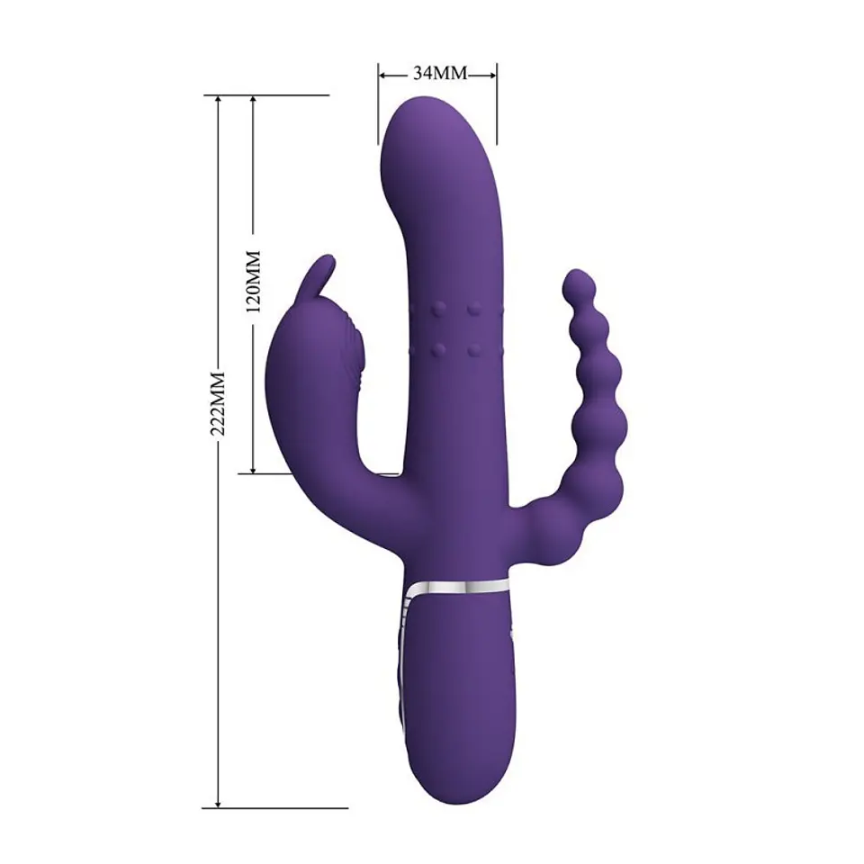 Cammy Vibrador Triple 4 en 1 Recargable 3