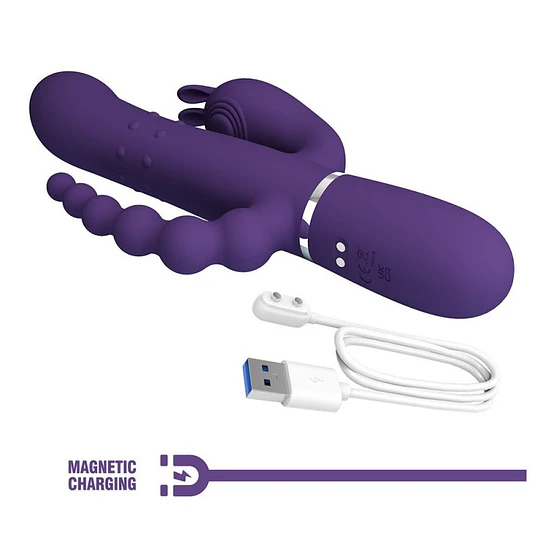 Cammy Vibrador Triple 4 en 1 Recargable