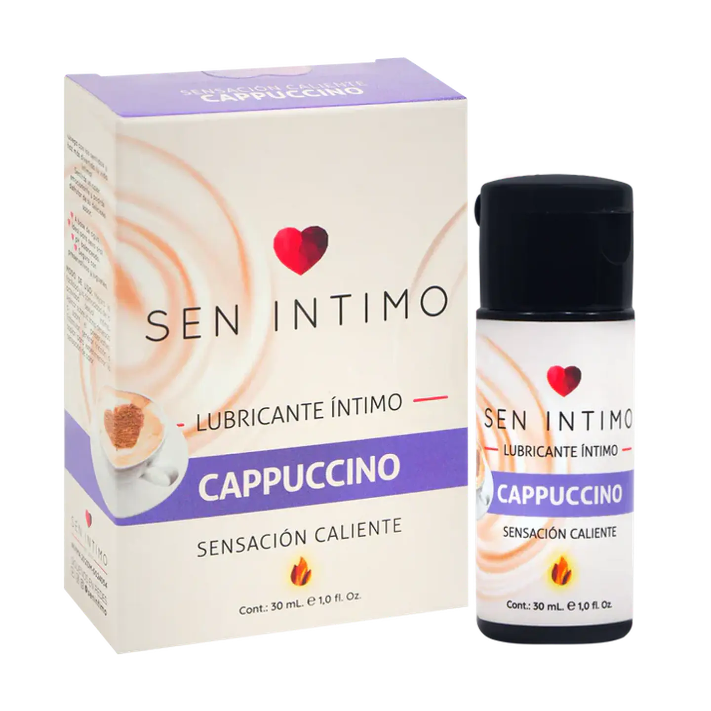 Lubricante Efecto calor - Sabor Capuchino Sen Intimo 30ml 1