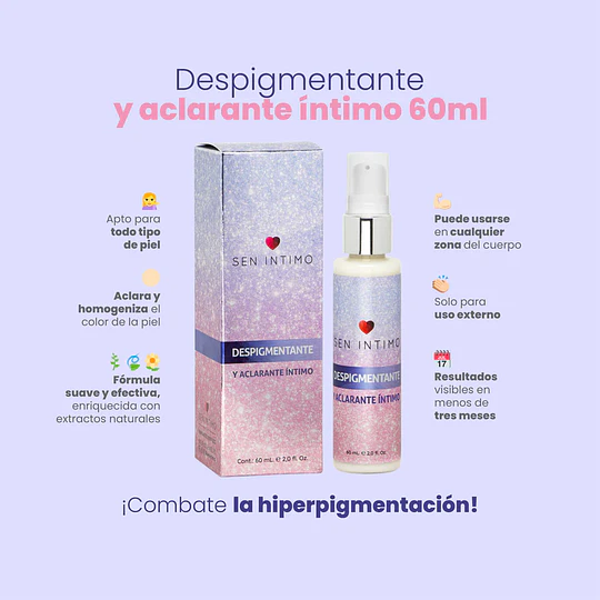 Despigmentante Intimo 60 ML Sen Intimo