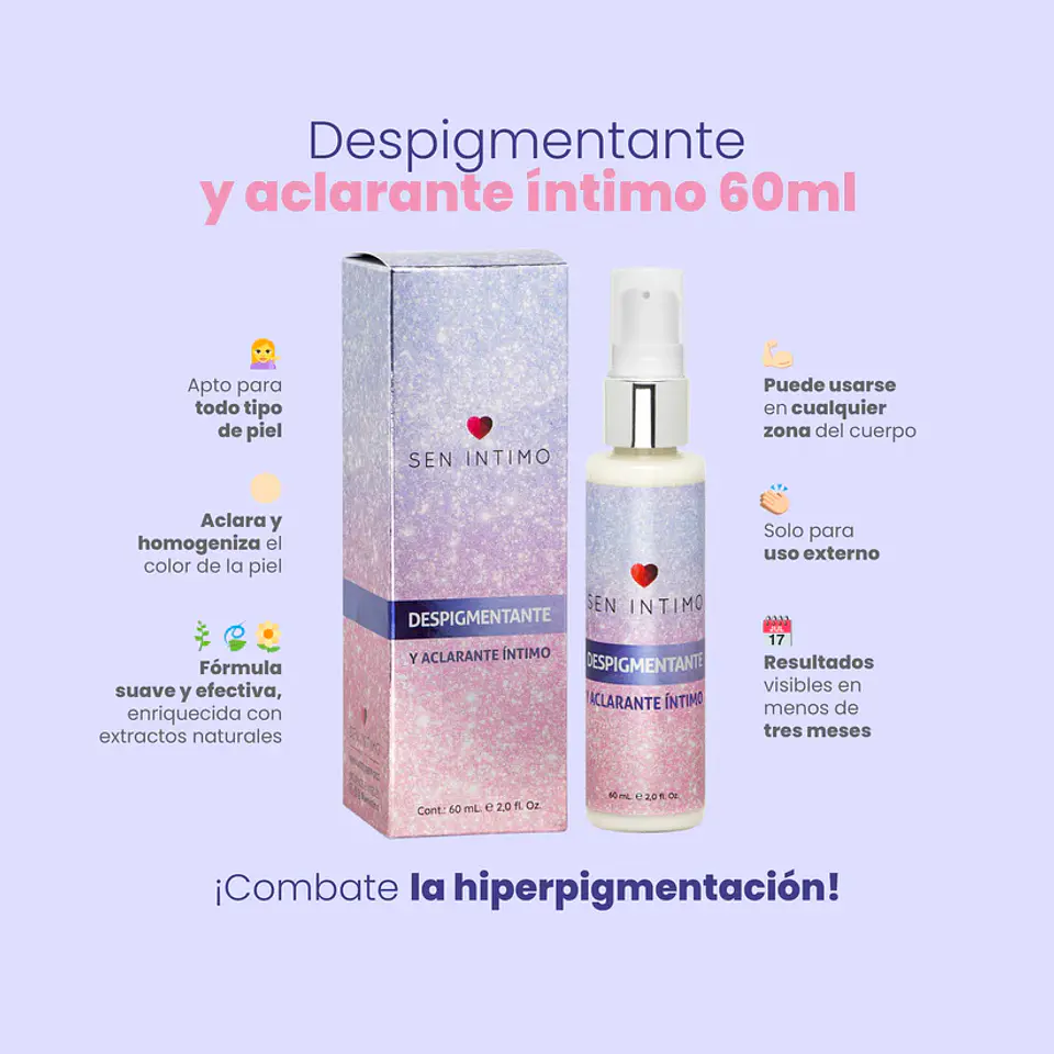 Despigmentante Intimo 60 ML Sen Intimo 2