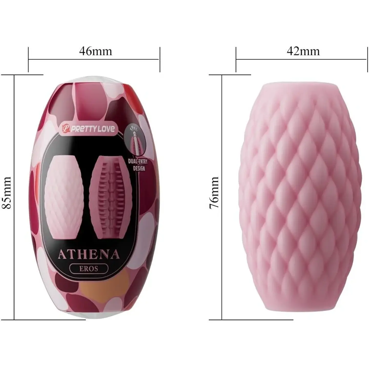 Huevo Masturbador Athena Eros Rosa 3