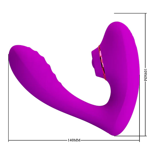 VIBRADOR DOBLE PRETTY USB LOVE 