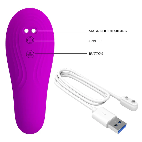 VIBRADOR DOBLE PRETTY USB LOVE 