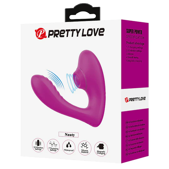 VIBRADOR DOBLE PRETTY USB LOVE 