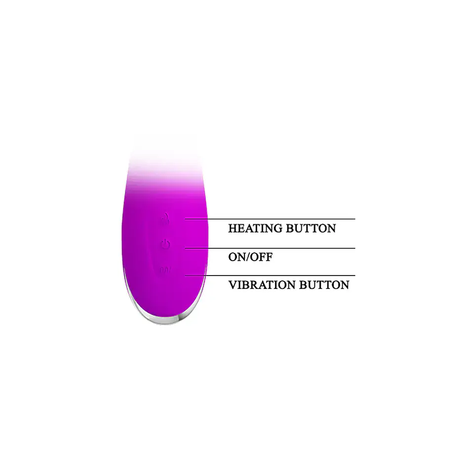 Vibrador Pretty love  Cornelius Recargable c/ temperatura 4