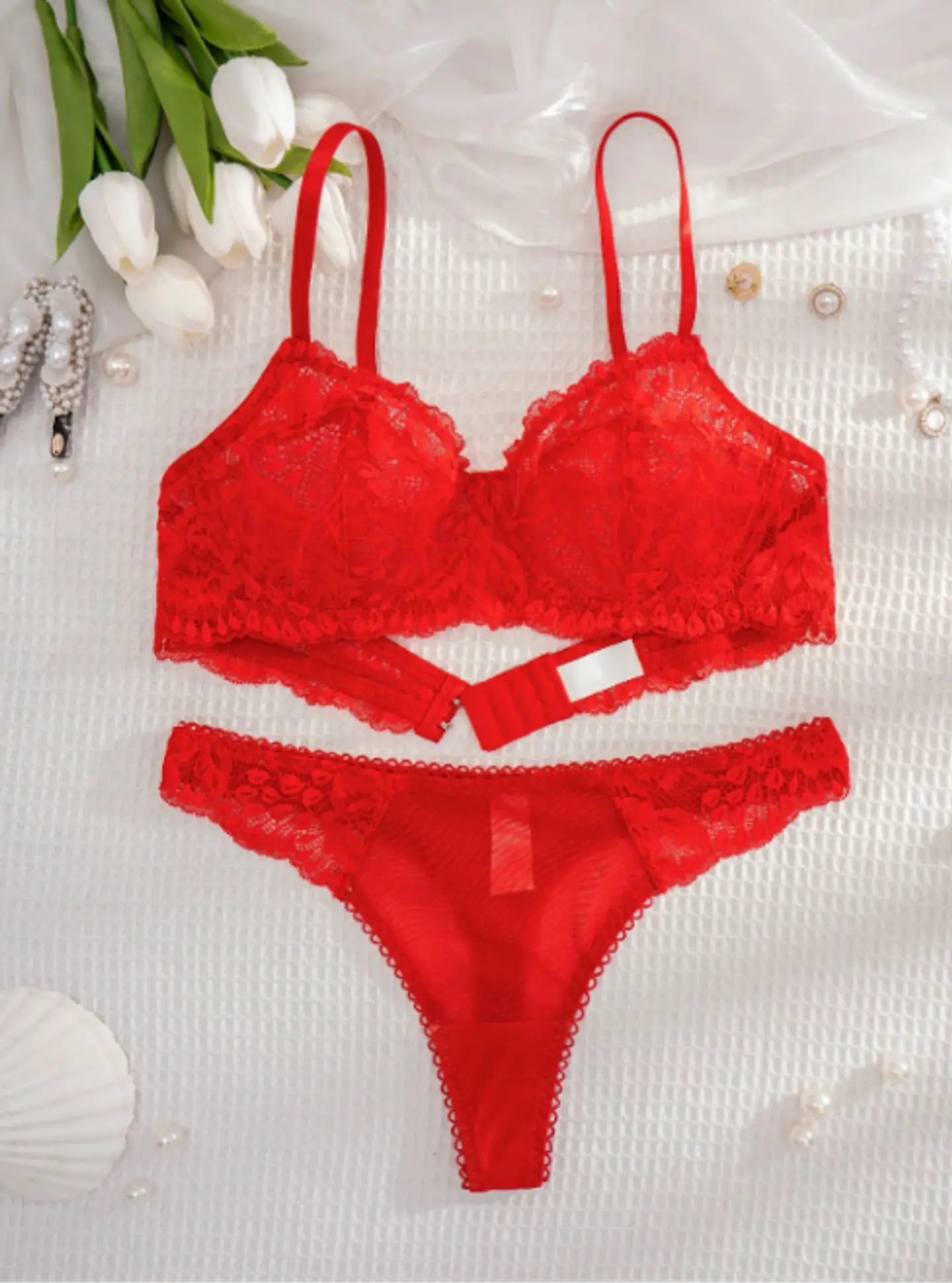 Conjunto Lenceria Rojo 1