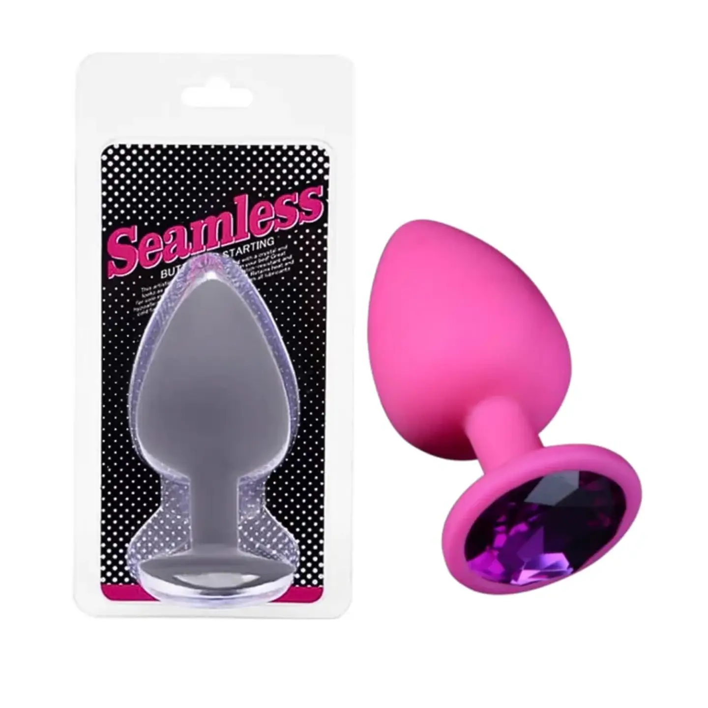 Plug anal con joya Silicona Talla S 1