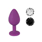 Plug anal con joya Silicona Talla S - Miniatura 2
