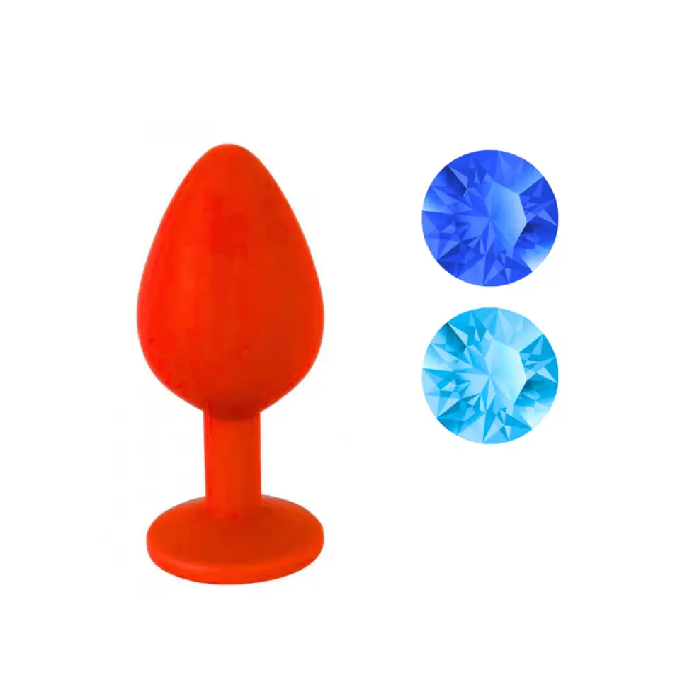 Plug anal con joya Silicona Talla S 3