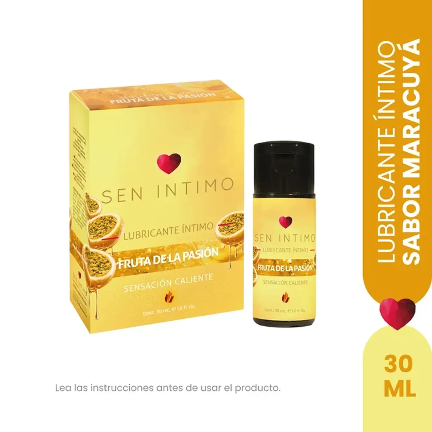 Lubricante Sabor Maracuyá - Sen Intimo 30ml 1