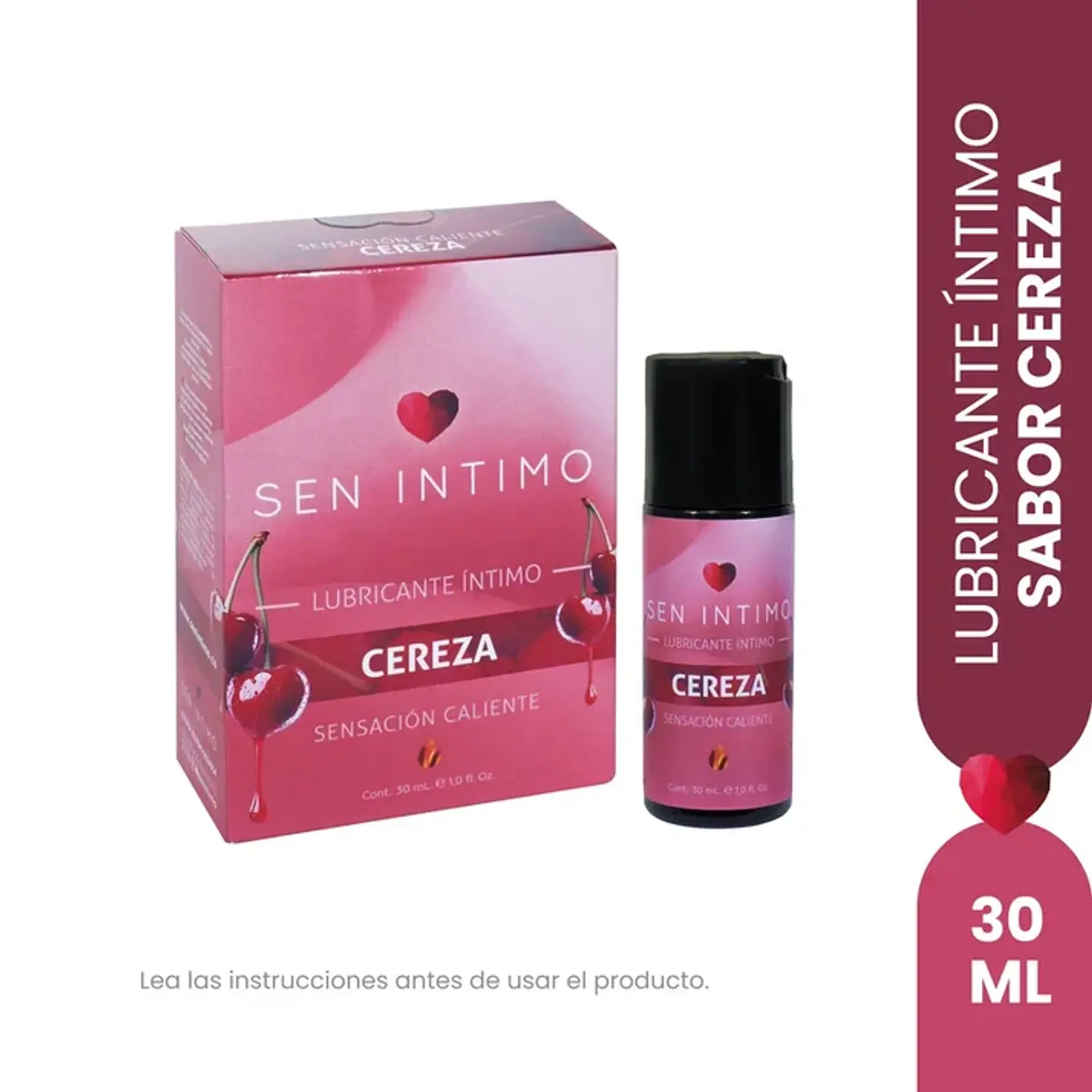 Lubricante Sabor Cereza - Sen Intimo 30ml 1
