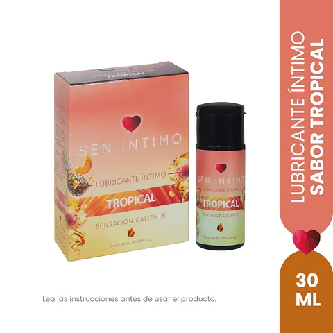 Lubricante Sabor Tropical - Sen Intimo 30ml