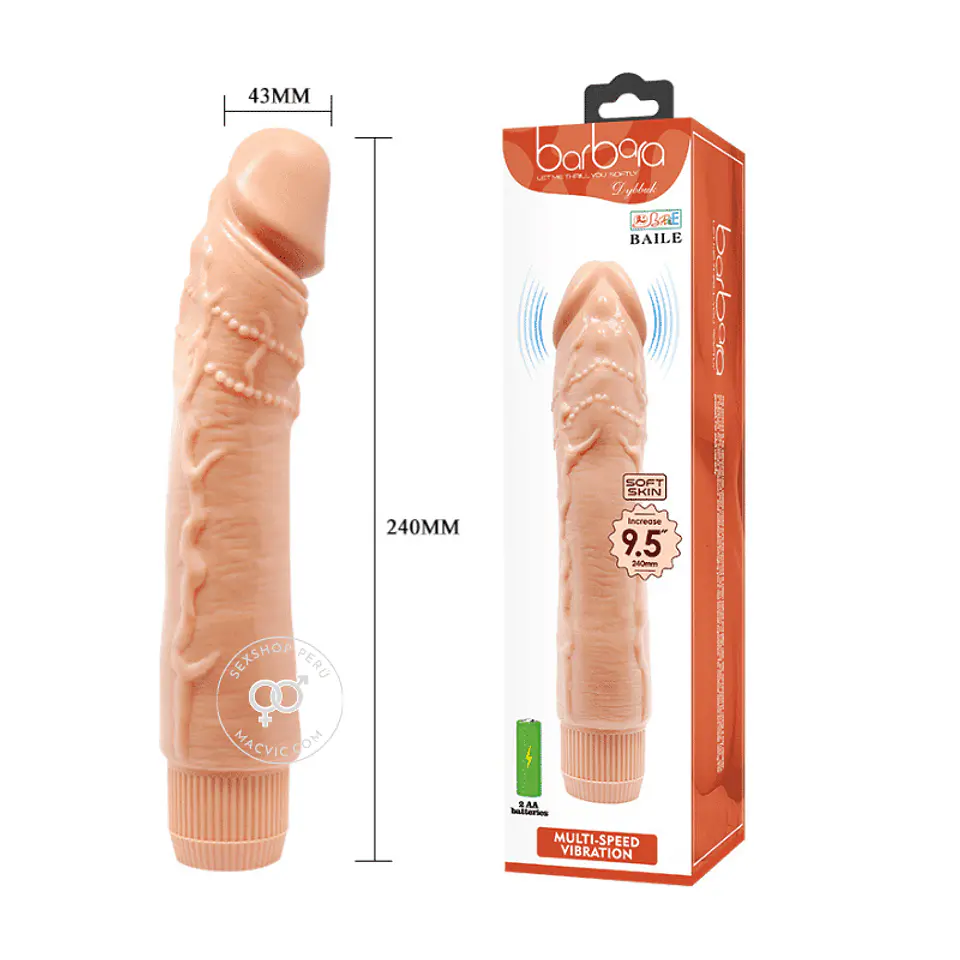 Dildo Vibrador Barbara Dybbuk 24 cm 1
