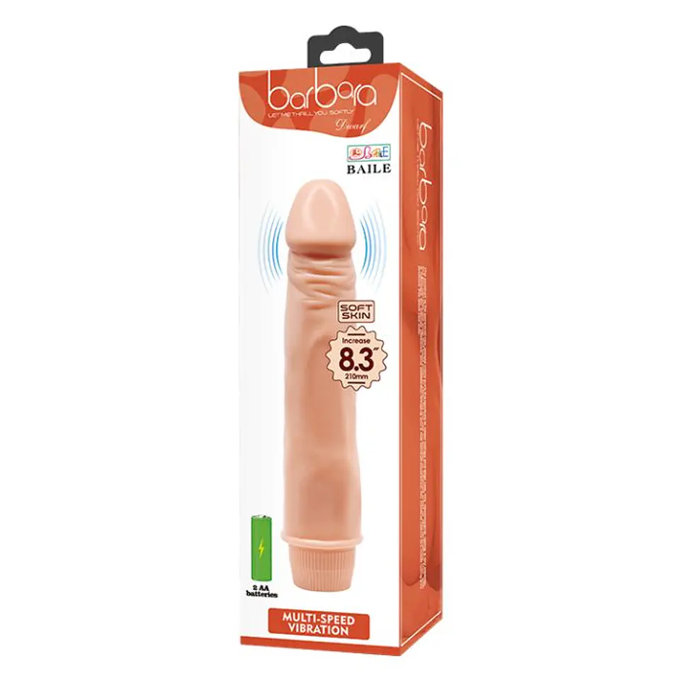 Dildo Vibrador Barbara Baile Dwarf 21cm 1
