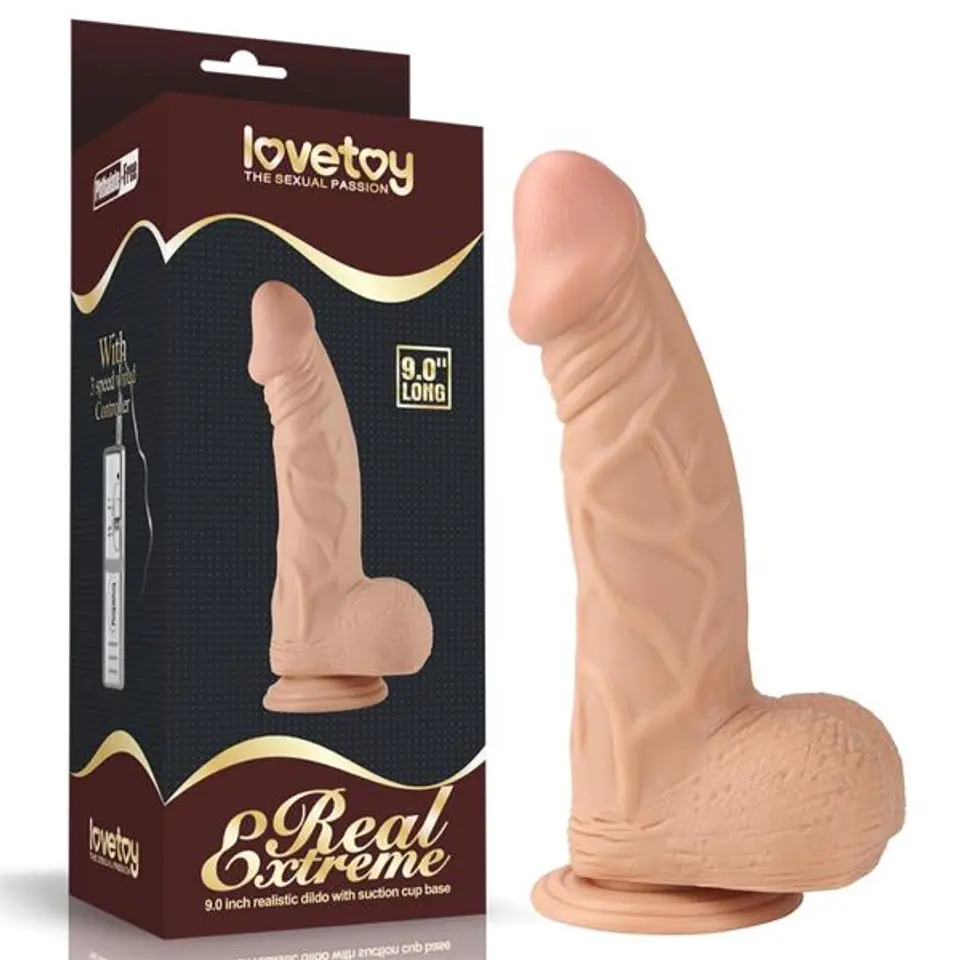 Dildo Vibrador Potente Real Extreme LoveToy 22.8cm 1