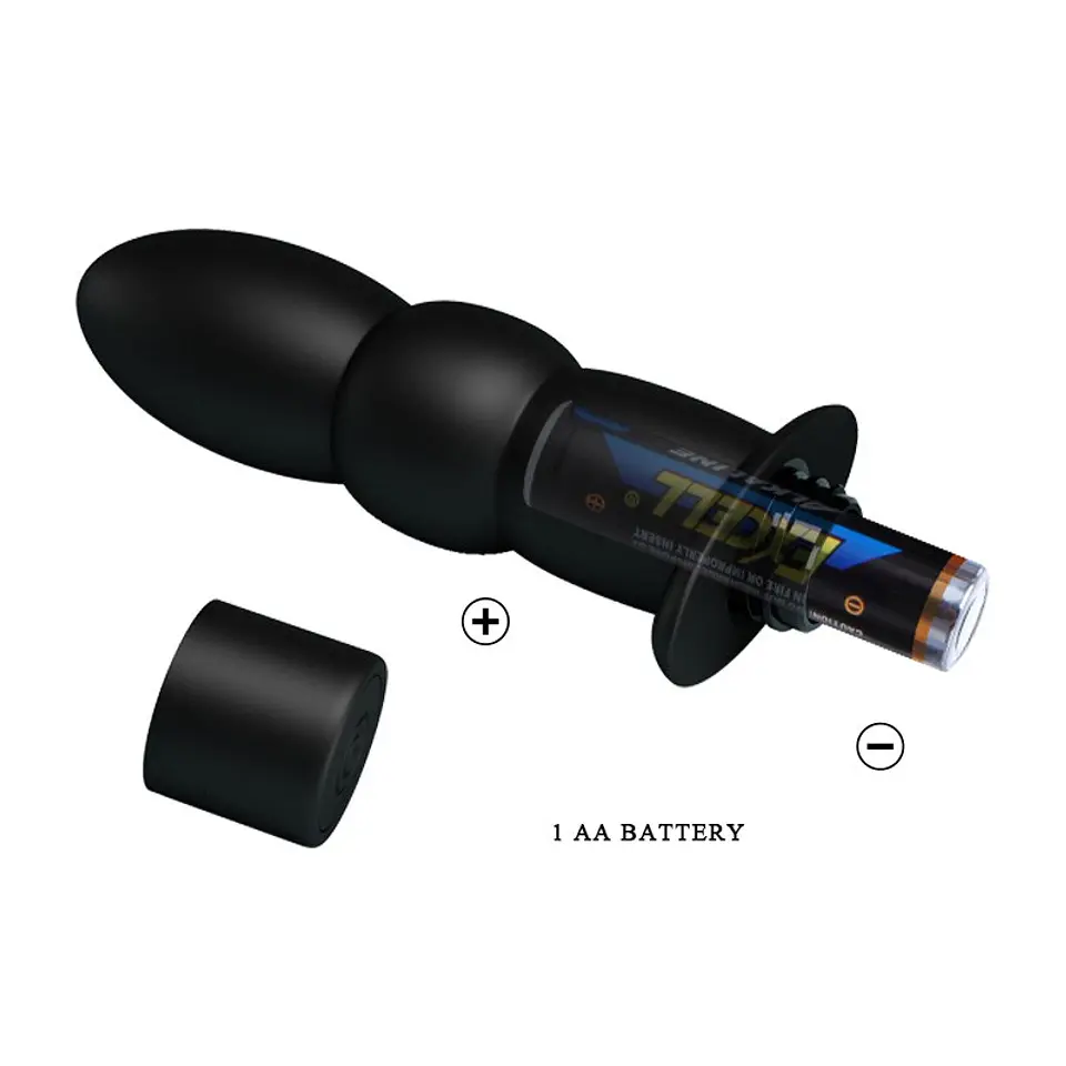 Wyatt - Vibrador Anal Negro 4