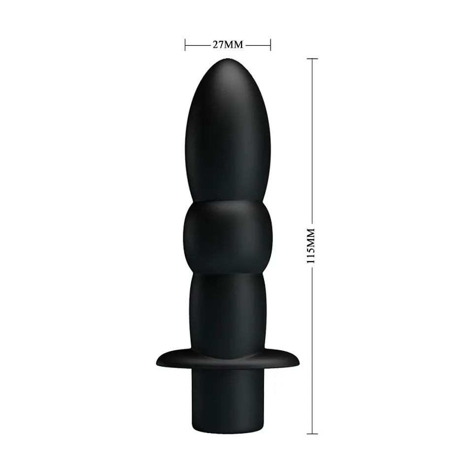 Wyatt - Vibrador Anal Negro 5