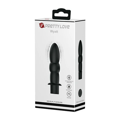 Wyatt - Vibrador Anal Negro