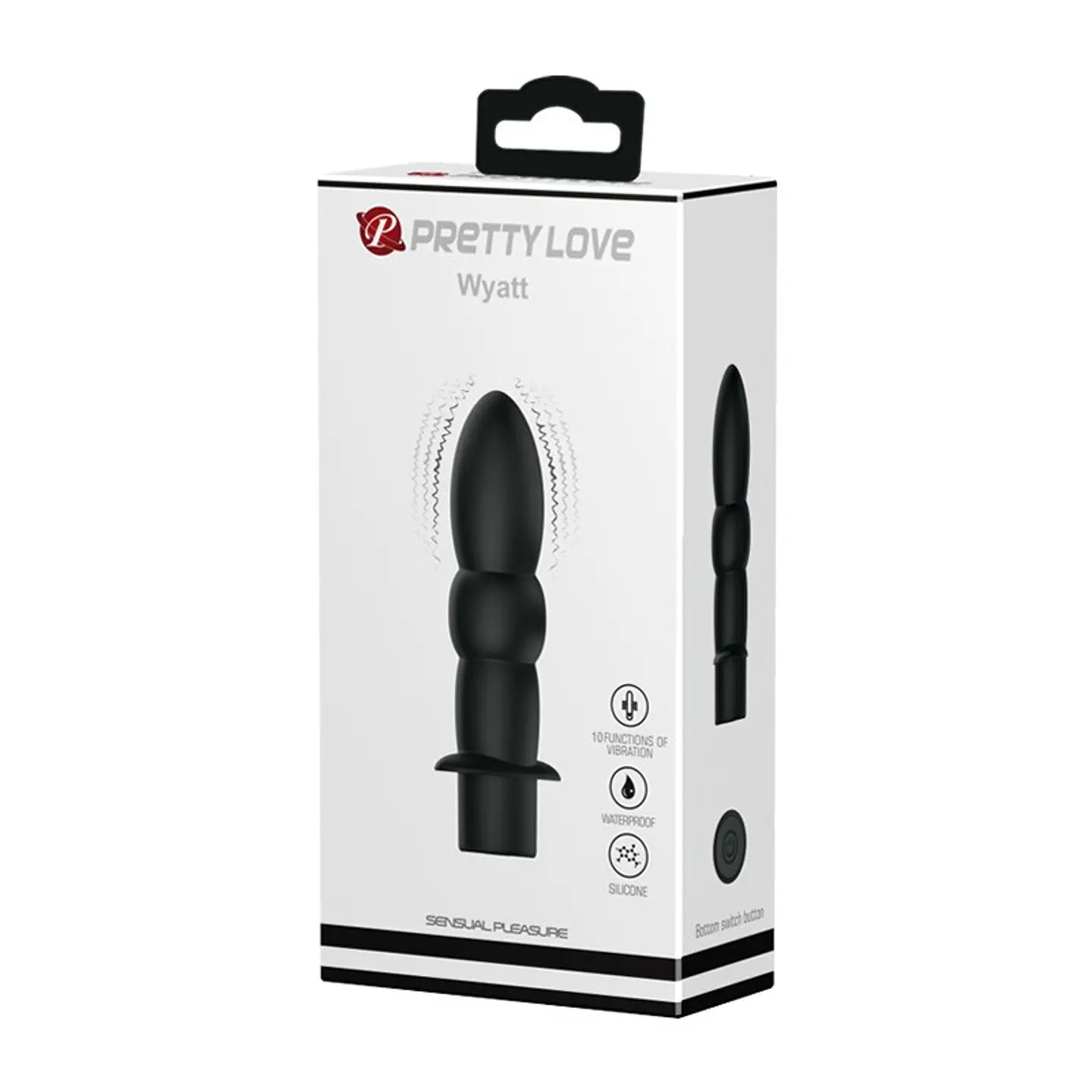 Wyatt - Vibrador Anal Negro 1
