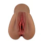 Caroline Masturbador Realista Vagina y Ano - Chocolate - Miniatura 4