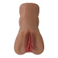 Caroline Masturbador Realista Vagina y Ano - Chocolate - Miniatura 6