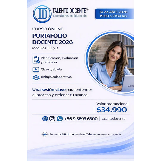 📘 Curso Online Portafolio Docente 2026