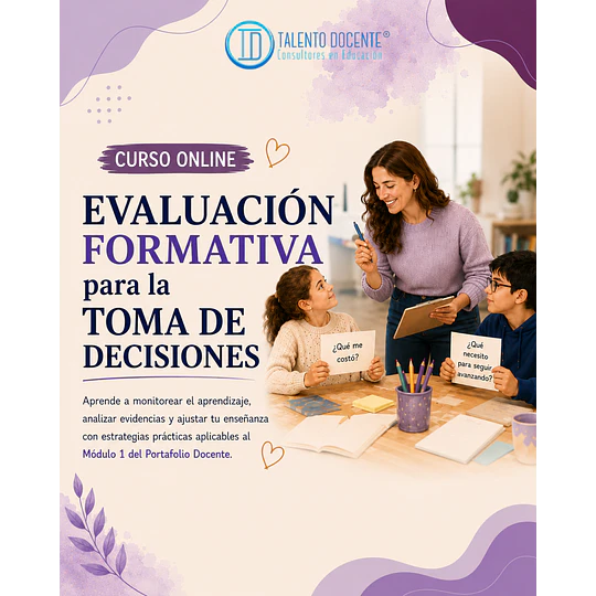Curso Online | Evaluación Formativa para la Toma de Decisiones Pedagógicas