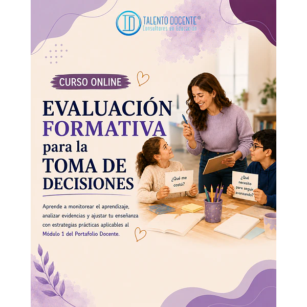 Curso Online | Evaluación Formativa para la Toma de Decisiones Pedagógicas