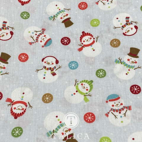 Coleção Fabricart - Natal Bonecos de Neve