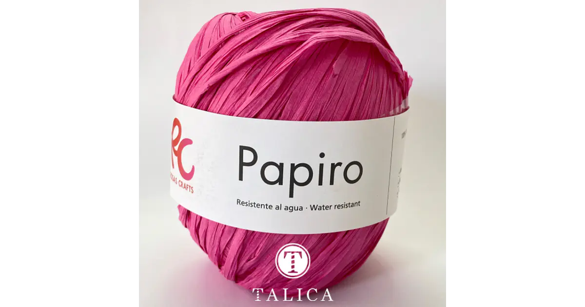 Papiro - Ráfia Rosas Craft