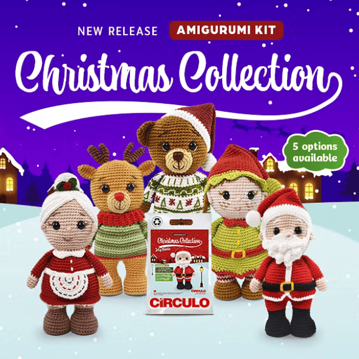 Kit Amigurumis Natal Christmas Collection  1