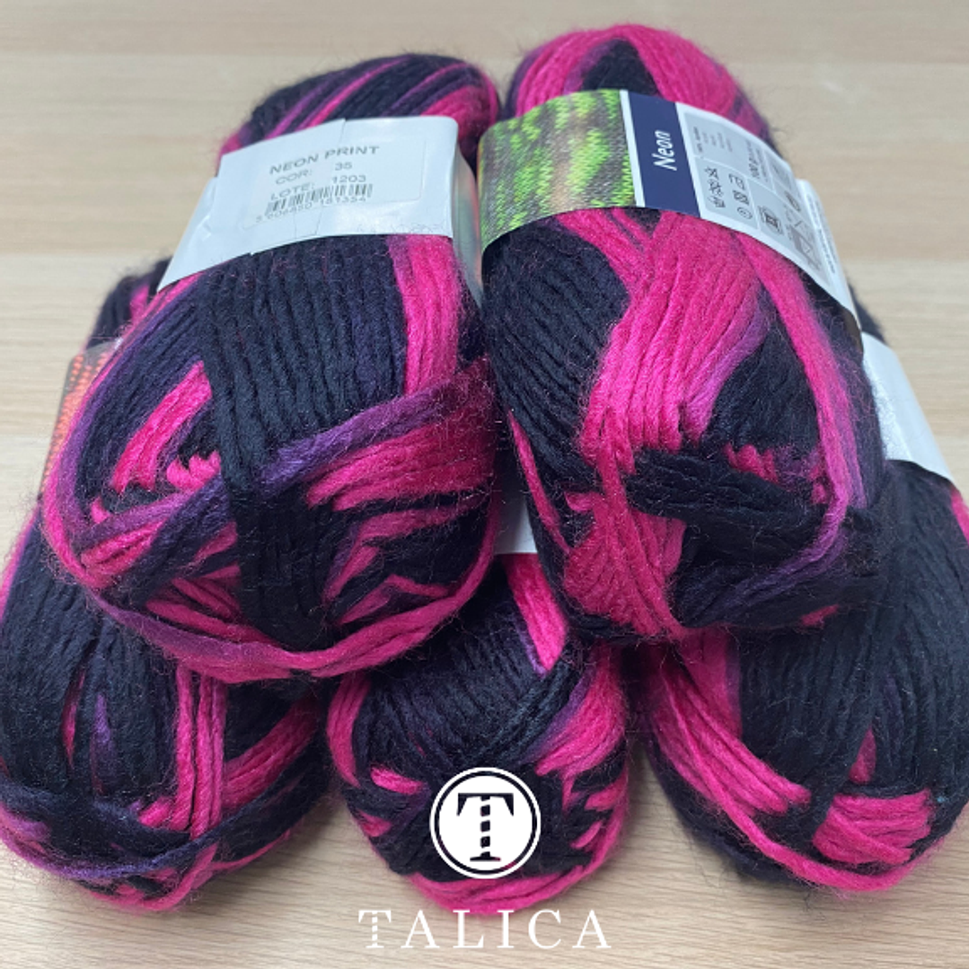 Pack de Neon Print Rosa 1