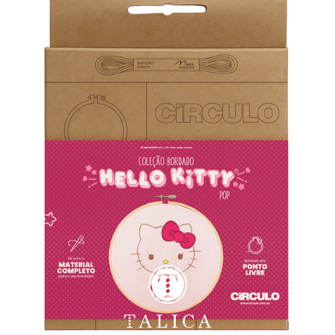 Kit Bordado Hello Kitty 1
