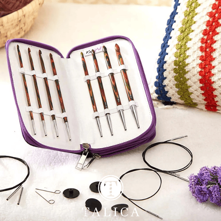 Estojo de Agulhas Intercambiáveis de Crochet Tunisino Symfonie Knitpro 2