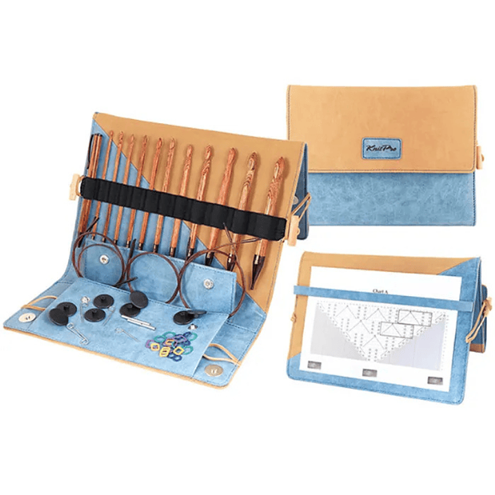 Estojo de Agulhas Intercambiáveis de Crochet Tunisino Ginger KnitPro 1